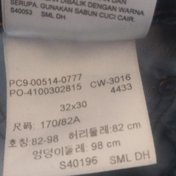 Levis 514  Men's Medium Blue Denim Jeans 32 X 30 - Picture 6 of 7